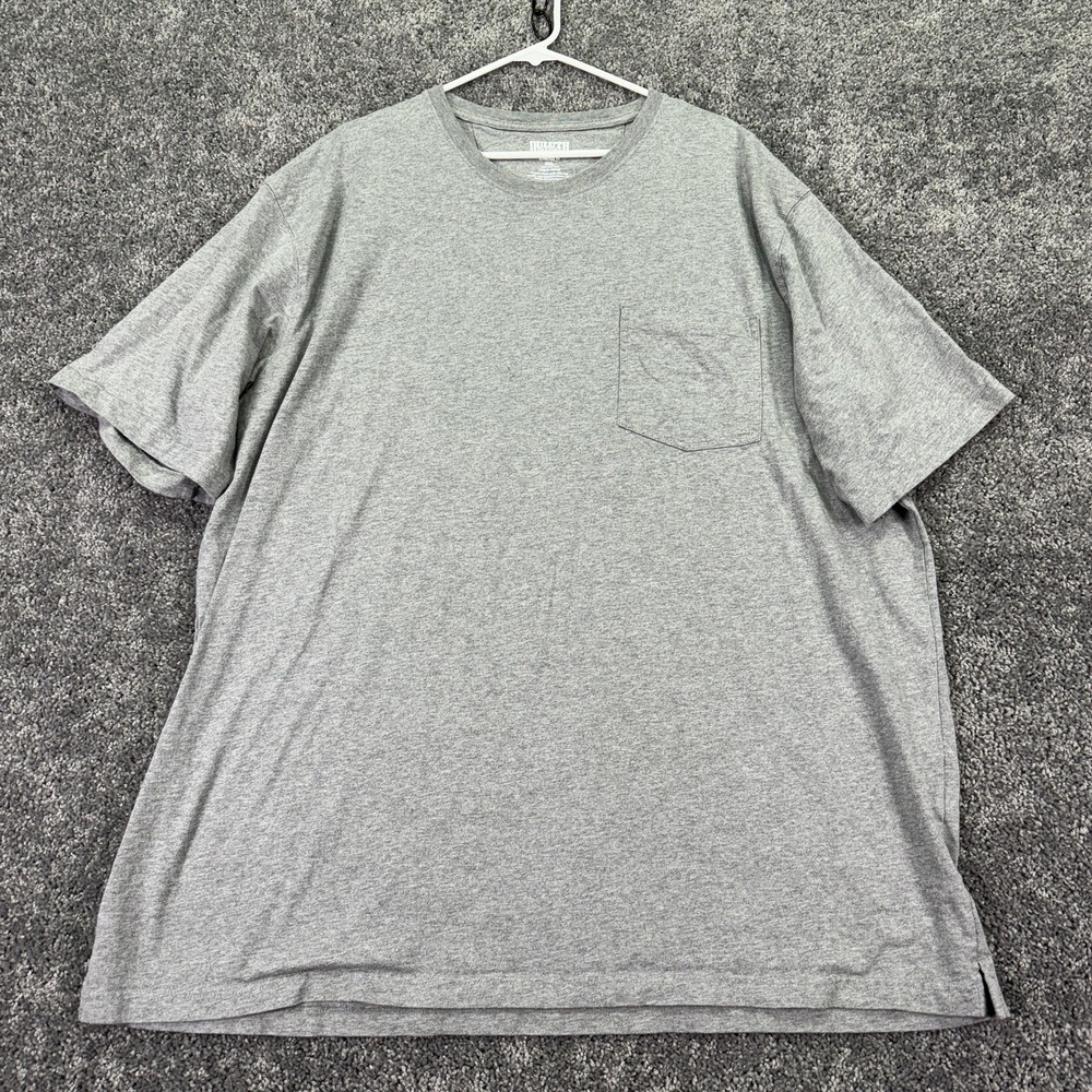 Duluth Trading Co Shirt Mens 3XL Gray Longtail T Pocket Workwear Outdoor Casual - Picture 1 of 5